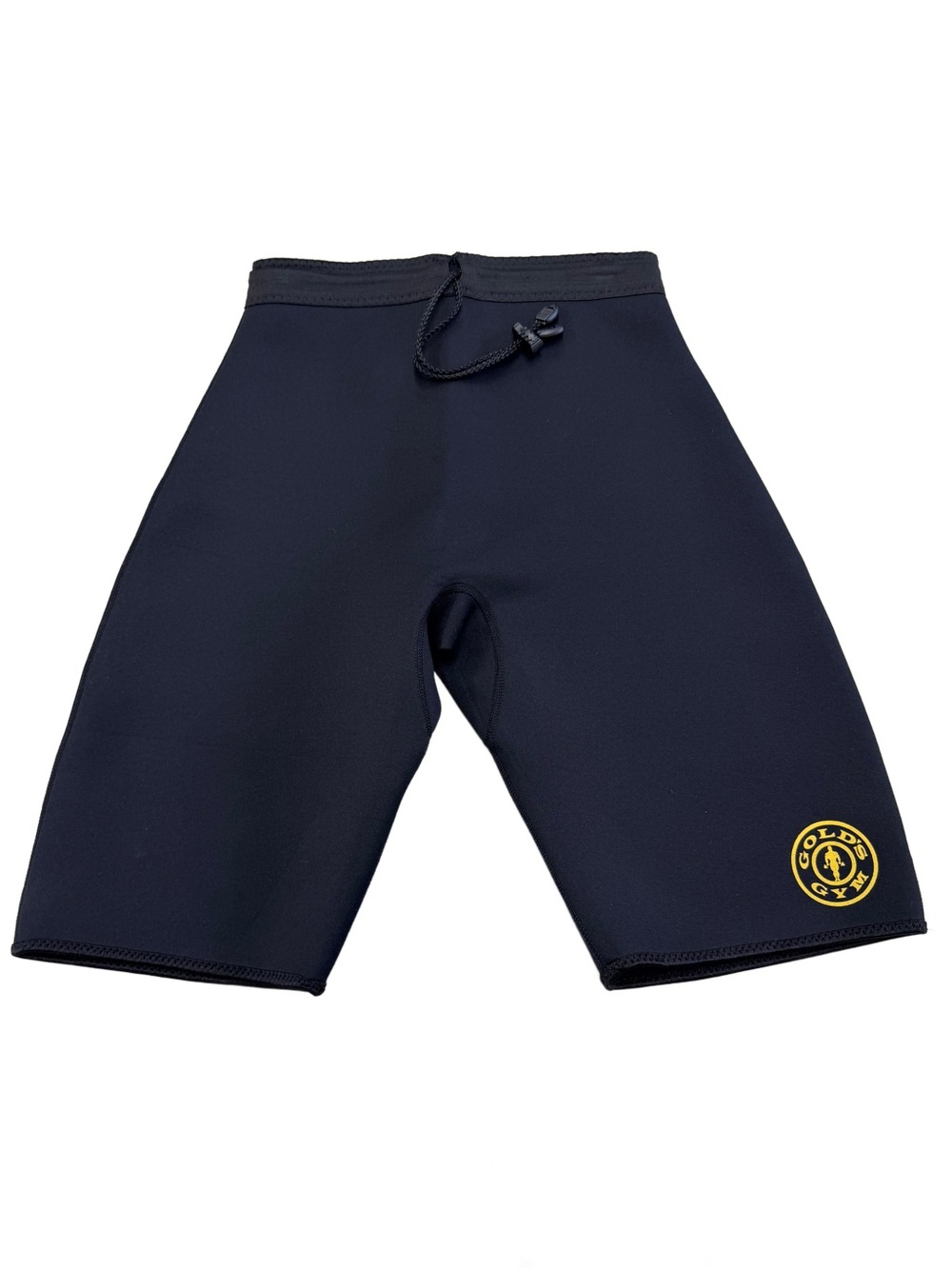 NWOT Vtg Gold's Gym Neoprene Sauna Shorts Black Gym Compression Workout Size S/M